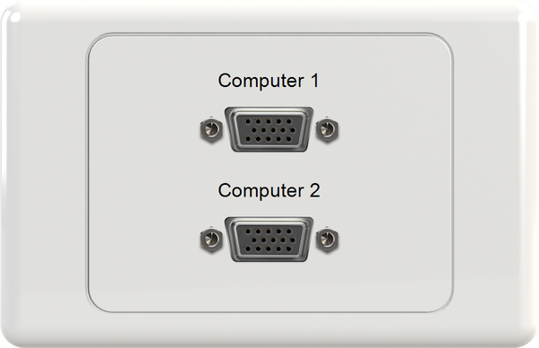 Dual VGA Wall Plate