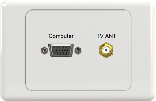 VGA FTYPE Wall Plate