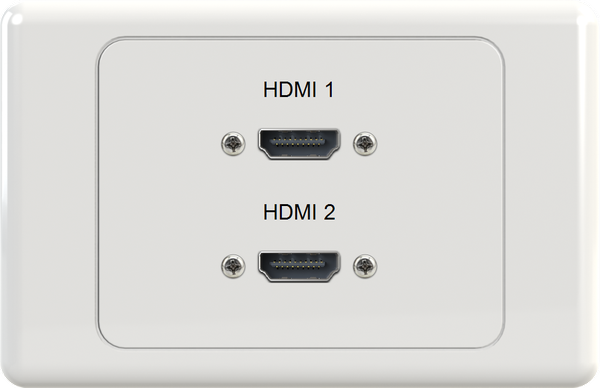 Dual HDMI Wall Plate