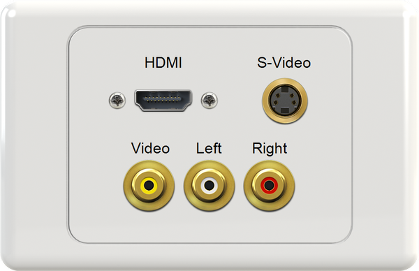 HDMI SVIDEO YWR Wall Plate