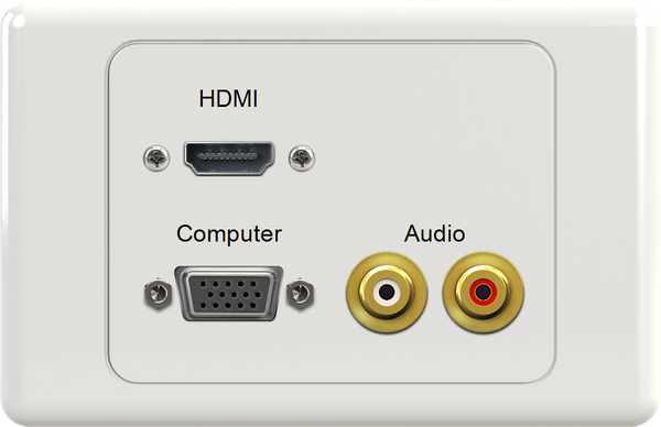 HDMI VGA WR Wall Plate
