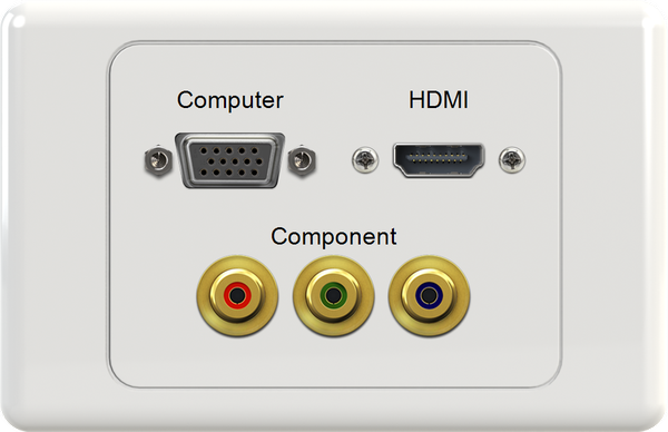 VGA HDMI RGB Wall Plate