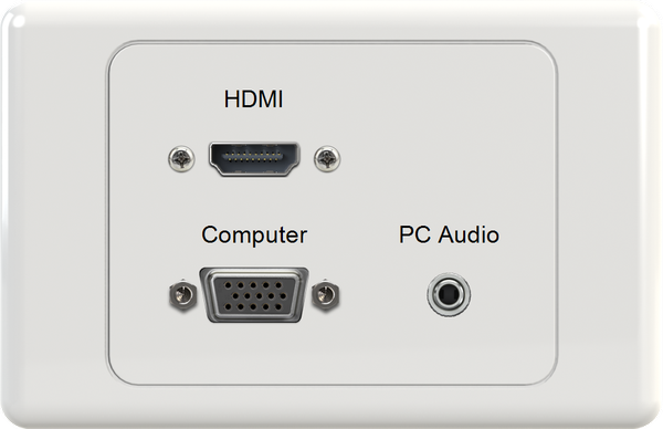 HDMI VGA 3.5mm Wall Plate