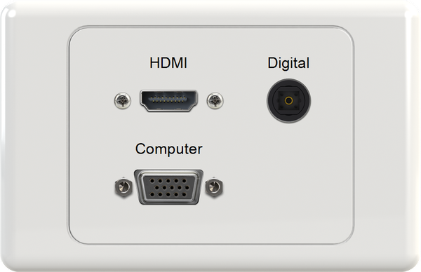 HDMI DIG VGA Wall Plate