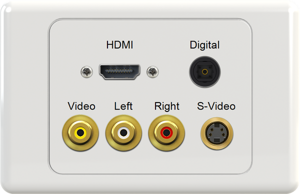 HDMI DIG YWR SVIDEO Wall Plate