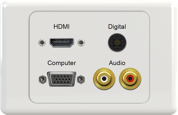 HDMI DIG VGA WR Wall Plate