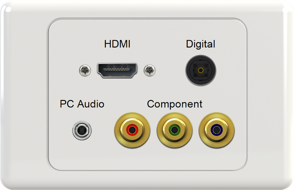 HDMI DIG 3.5mm RGB Wall Plate