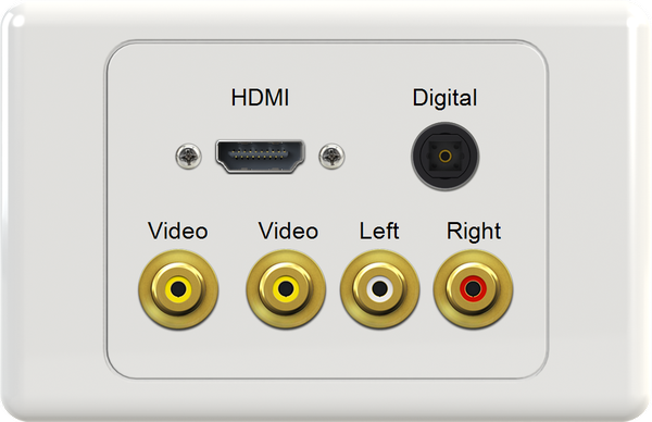 HDMI DIG VIDEO YWR Wall Plate