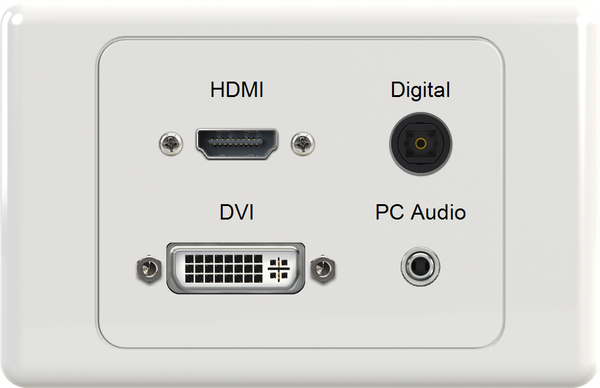 HDMI DIG DVI 3.5mm Wall Plate