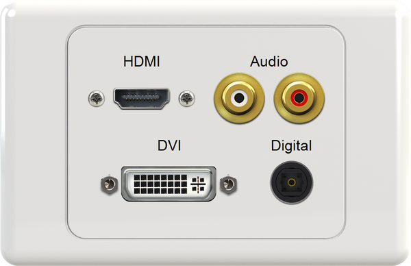 HDMI WR DVI DIG Wall Plate