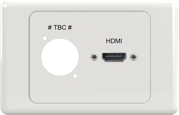 XLR HDMI Wall Plate