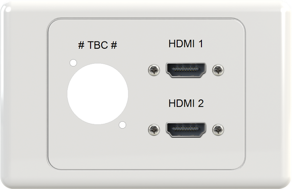 XLR Dual HDMI Wall Plate