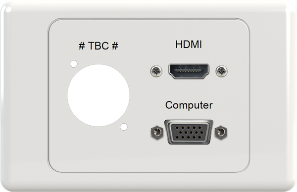 XLR VGA HDMI Wall Plate