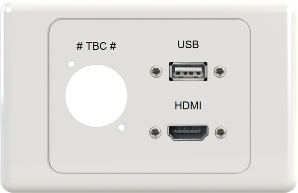 XLR USB HDMI Wall Plate