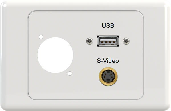 XLR USB SVIDEO Wall Plate