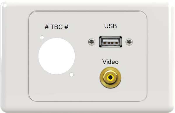 XLR USB VIDEO Wall Plate