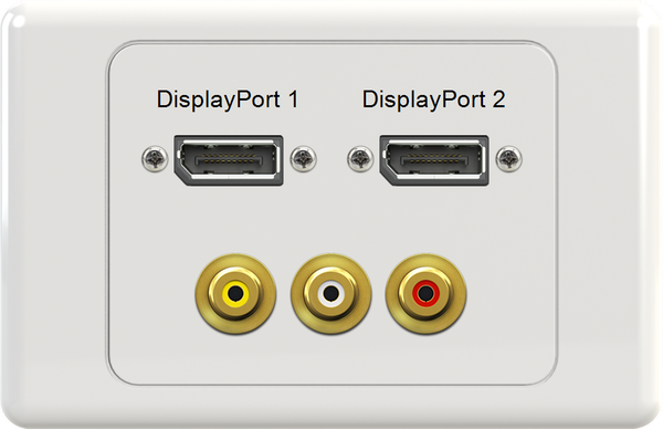 Dual DisplayPort YWR Wall Plate