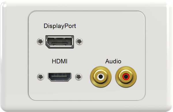 DisplayPort HDMI WR Wall Plate