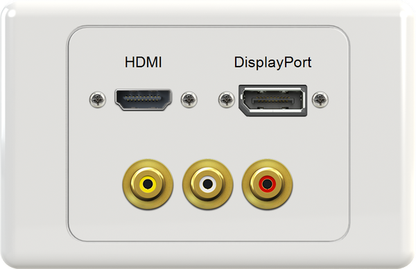 HDMI DisplayPort YWR Wall Plate