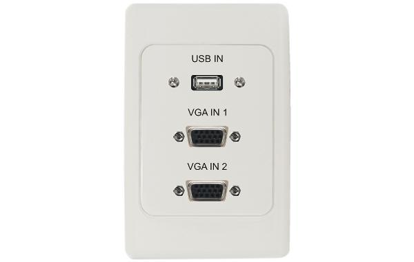 DET/DEC UIP Vertical USB & Dual VGA Input panel