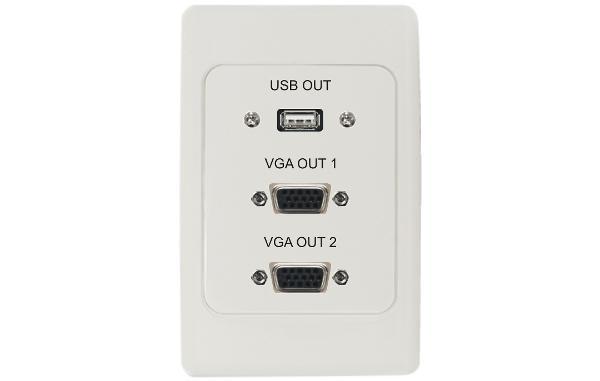 DET/DEC UOP Vertical USB & Dual VGA Output panel