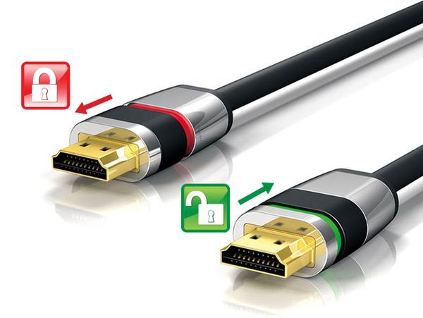 HDMI Cable 1.5m with EasyLock - Hi-Speed+Ethernet