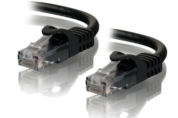 0.5m Cat5e Network Cable - Black Unshielded