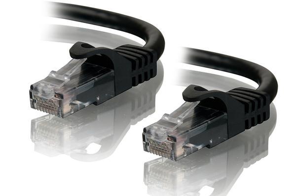 1m Cat5e Network Cable - Black Unshielded