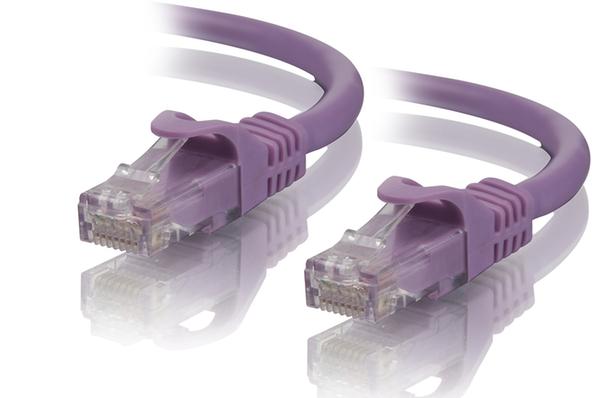 0.5m Cat5e Network Cable - Purple Unshielded