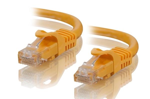 0.5m Cat5e Network Cable - Yellow  Unshielded