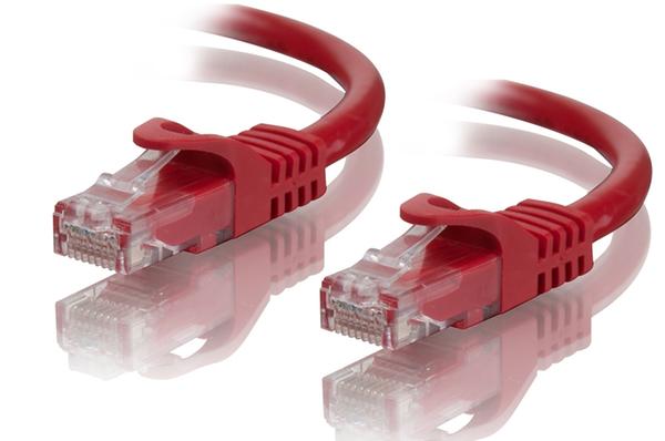 1m Cat6 Network Cable - Red CROSSOVER