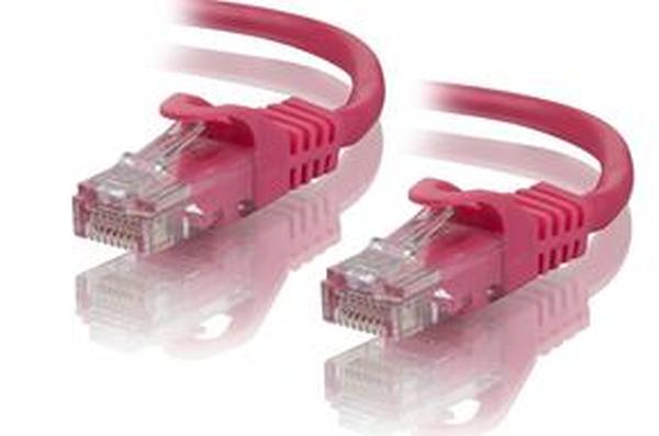 1.5m Cat6 Network Cable - Pink Unshielded