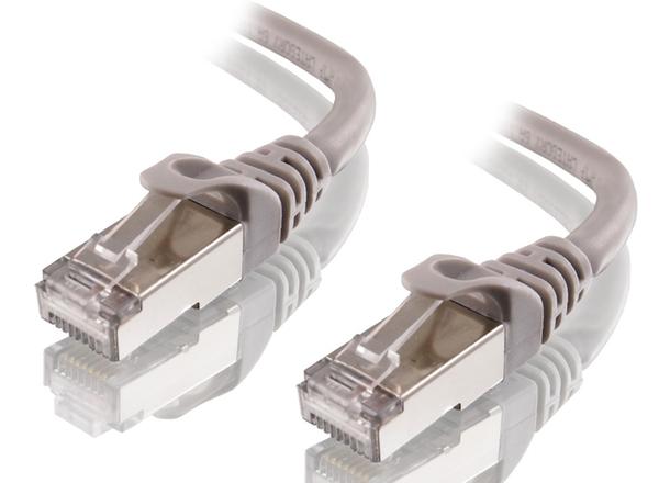 1m Cat6A Network Cable - Grey Shielded