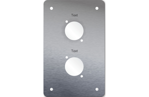 XLR Stainless Steel Wall Plate