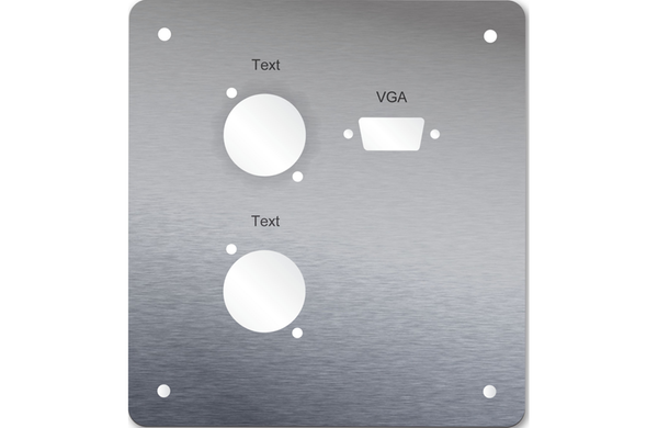 XLR Stainless Steel Wall Plate
