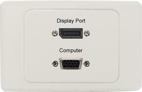 DisplayPort VGA Wall Plate
