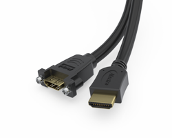 HDMI Cable 0.5m - Panel Mount Port Saver